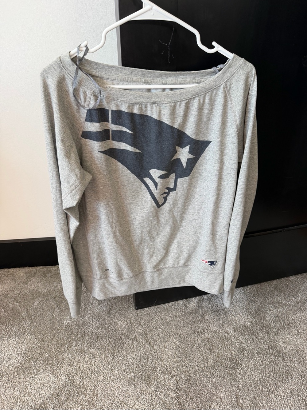 Women's Off-Shoulder Seattle Seahawks Sweatshirt - Gray